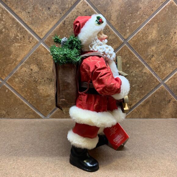 Vtg 1999 Clothtique Possible Dreams "2000" Musical New Year Santa with Tags Y2K - Picture 9 of 16